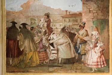 Der Scharlatan, aus dem Raum der Karnevalsszenen in der Foresteria, 1757
