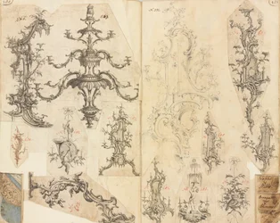 Arbeitsdesign-Sammelalbum, ca. 1760