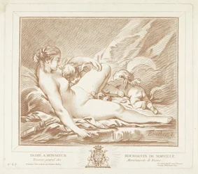 Liegende Venus mit Amor und Anteros