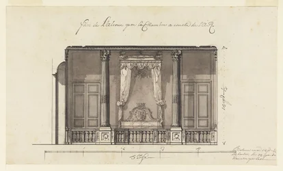 Bettalkoven für den Herzog von Orléans, Palais Royal, Paris