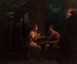 Ferdinand und Miranda spielen Schach, 1822