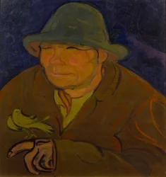 Der Mann mit dem Kanarienvogel