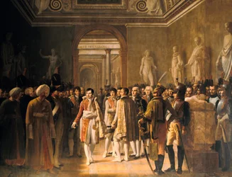 Napoleon empfängt im Louvre die Abgeordneten der Armee, 8. Dezember 1804, 1808
