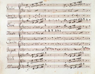 Notenseite der reduzierten Symphonie für Klavier von Tancredi