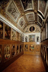 Ansicht des Studiolo von Francesco I de Medici