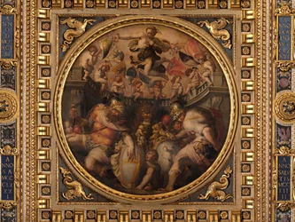 Allegorien der Viertel Santo Spirito und Santa Croce