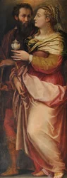Giorgio Vasari mit seiner Frau Niccolosa Bacci, ca. 1565