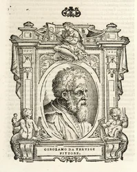 Mailand, Biblioteca Braidense, Vite de piv excellent, Giorgio Vasari 1568, Girolamo da Trevigi