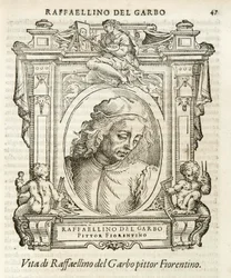 Mailand, Biblioteca Braidense, Vite de piv excellent, Giorgio Vasari 1568, Raffaellino del Garbo
