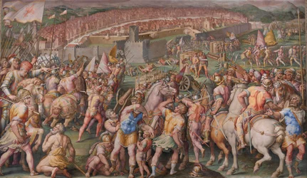 Die Erstürmung der Festung Stampace in Pisa, 1568-1571