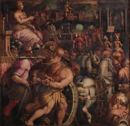 Triumph nach dem Sieg von Pisa