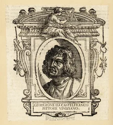 Porträt von Giorgione, italienischer Maler der Venezianischen Schule während der Hochrenaissance aus Venedig, ca. 1477-1510