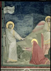 Noli me Tangere, (Detail) Christus und Maria Magdalena, ca. 1305