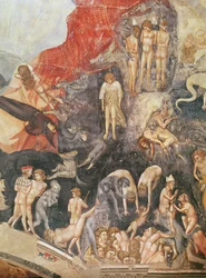 Das Jüngste Gericht, Detail der Verdammten, 1303-05