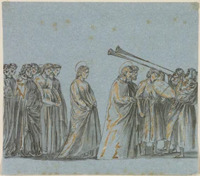 Hochzeitsprozession von Maria und Josef