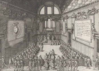 Audienz von Papst Pius V. für Cosimo I., Herzog der Toskana, 1575-99