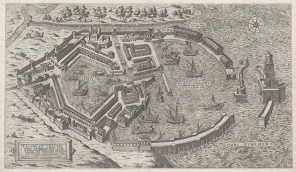 Speculum Romanae Magnificentiae: Hafen von Rom, 1581