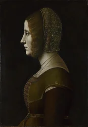 Porträt einer Frau im Profil, ca. 1495