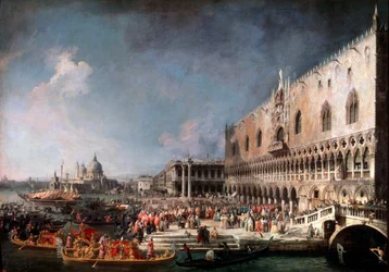 Ankunft des französischen Botschafters in Venedig, 1725-1726
