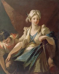 Judith und ihre Magd mit dem Kopf des Holofernes, um 1710