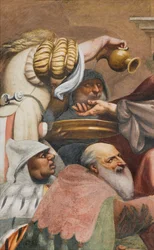 Zentrales Kirchenschiff, Dritter südlicher Spann, Aufstieg nach Golgatha, Il Pordenone