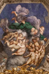 Gott als Schöpfer unter Engeln, ca. 1529