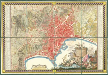 1790 Karte von Neapel