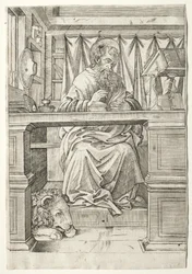 Der heilige Hieronymus in seinem Studierzimmer