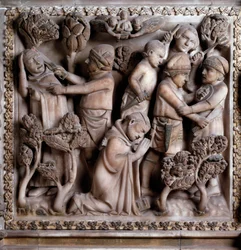 Darstellung des Martyriums von Peter von Verona