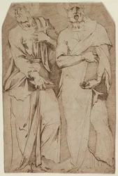 Zwei stehende Heilige, 1563-1572