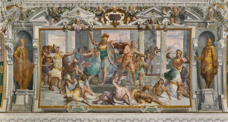 Geschichten von Odysseus: Das Schlachten der Freier, ca. 1560