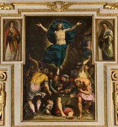 Kapelle Unserer Lieben Frau des Volkes, Zweites Joch Südseite, Giovan Battista Trotti genannt der Malosso, Auferstehung 1594