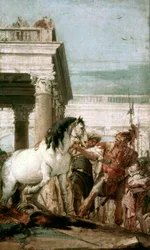 Alexander der Große und sein Pferd Bucephala