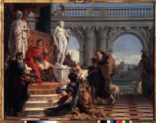 Maecenas übergibt die Künste an Augustus