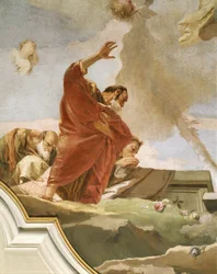 Himmelfahrt, Fresko, Detail, Oratorium der Reinheit, Udine