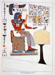 Wandgemälde aus den Königsgräbern in Theben, 1820