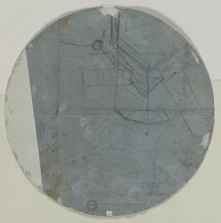 Architektonische Skizze(?) (verso)