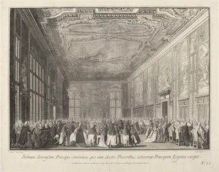 Der Doge empfängt ausländische Botschafter bei einem Bankett, 1763-1766