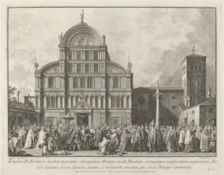 Besuch des Dogen in San Zaccaria am Ostersonntag, 1763-1766