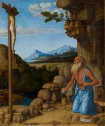 Der heilige Hieronymus in der Wildnis