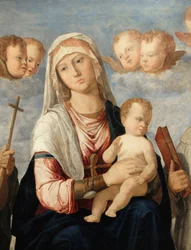 Die Jungfrau und das Kind zwischen Johannes dem Täufer und Franziskus (Detail)