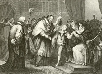 Edward, Herzog von York, verabschiedet sich von seiner Mutter