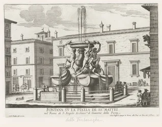 Fontana delle Tartarughe auf der Piazza Mattei in Rom