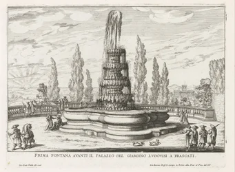 Brunnen in den Gärten der Villa Torlonia in Frascati