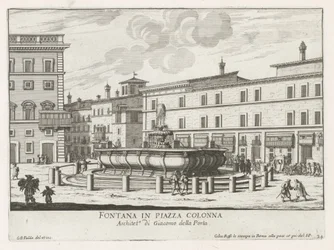 Brunnen auf der Piazza Colonna in Rom