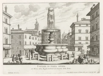 Brunnen auf der Piazza Giudia in Rom