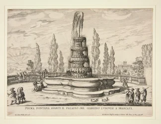 Brunnen in den Gärten des Ludovisi-Palastes in Frascati