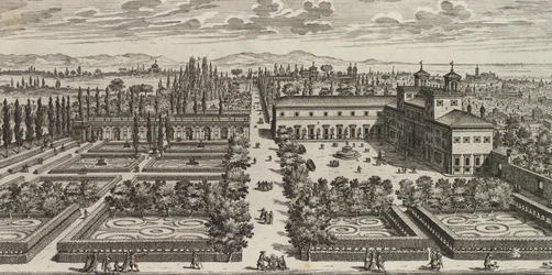 Ansicht der Villa Medici