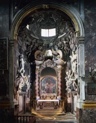 Feroni-Kapelle, mit Skulpturen von Giovanni Battista Foggini (1652-1725), Basilika Santissima Annunziata, Florenz, Toskana, Italien