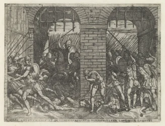 Römische Soldaten stürmen Crustumerium